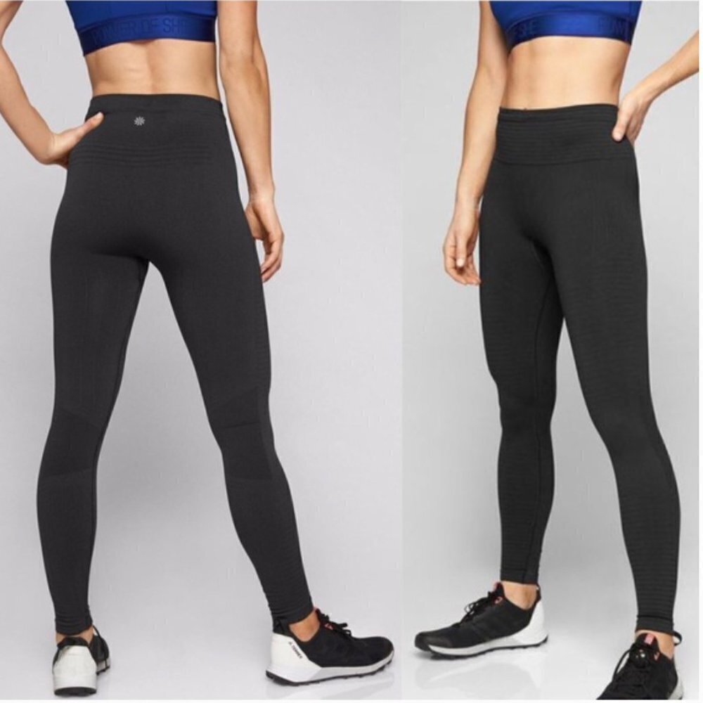 Athleta‎ Seamless Training Compression Tights Black size Medium